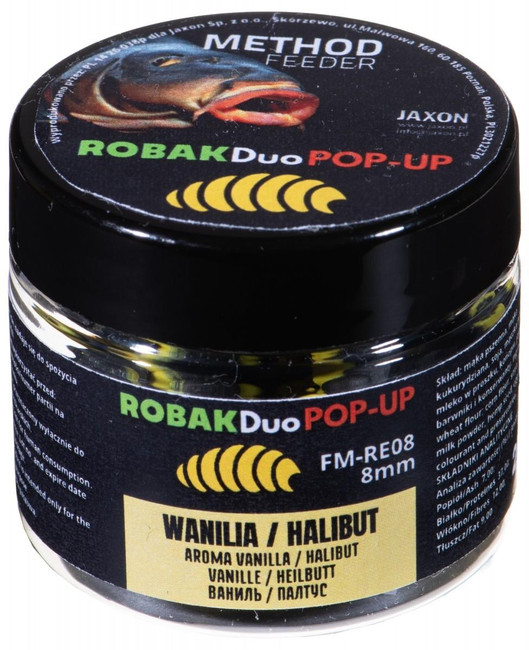 Dwukolorowe przynęty Jaxon Robak Duo Pop UP